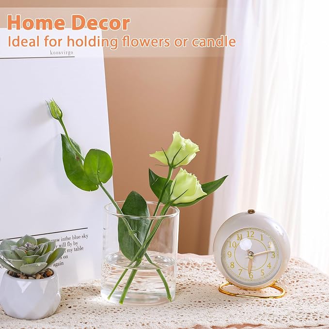 UPBUD 4 Inch Glass Cylinder Vases - Image 9