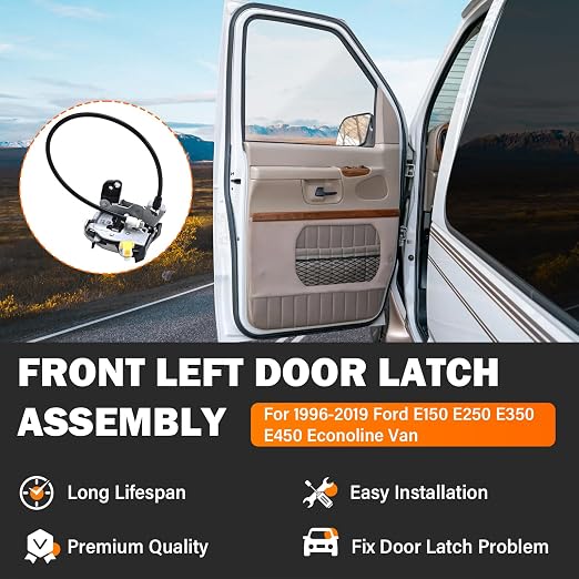 Yinlowa Driver Side Door Latch for Ford E150 E250 E350 E450, 6C2Z1521813A | - Image 2