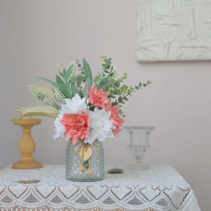 14.5" Artificial Dahlia Flowers - Image 3