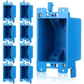 8 Pack Electrical Outlet Box Single Gang PVC Electrical Boxes 1-Gang Old Work by Unknown