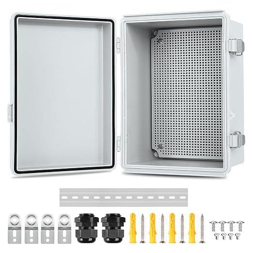 ABS Outdoor Electrical Junction Box Waterproof 16.1''×12.2''×7.1'' | by JOISYOYA