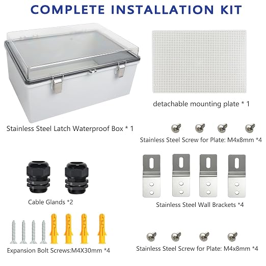 Electrical Junction Box, IP67 Waterproof Outdoor Box ABS Plastic Enclosure - Image 7