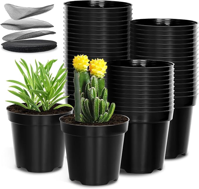 RooTrimmer 40 Pack 4 Inch Plant Nursery Pots by RooTrimmer