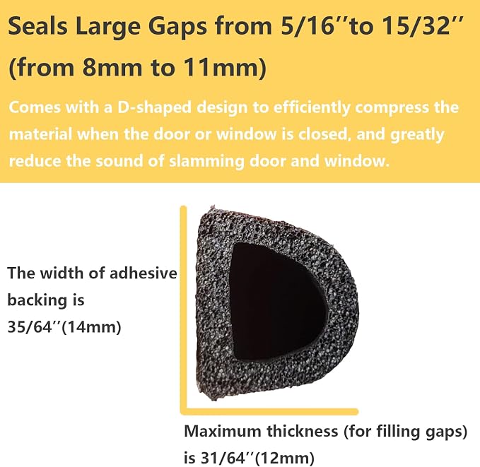 VITAM AMO Weather Stripping Seal Strip - Image 3