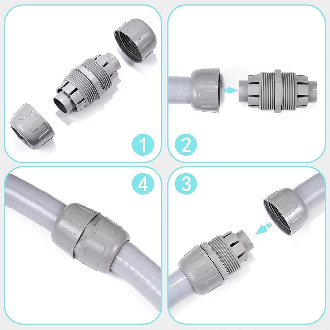 NPT 3/4 Double Conduit Liquid-Tight Connector Straight | Extend Repair Conduit - Image 3