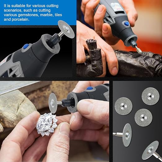 32Pcs Diamond Grinding Bits for Dremel, Grinding Cutting Wheel | 1/8”Shank for - Image 6