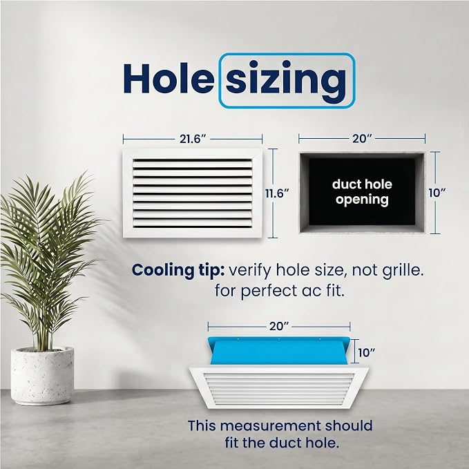 20x10 Aluminum Wall Ceiling Air Return Vent Cover HVAC Rustproof Grille - Image 3