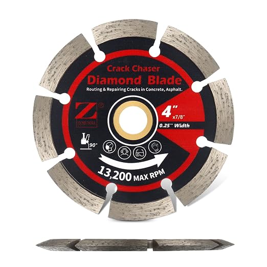 ZORUNNA 4" Diamond Crack Chaser Blade by CraftyourworldwithUs