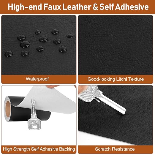 Vinyl Repair Kit, Leather Repair Kit 4 x 70 inches Leather Repair Patch - Image 5