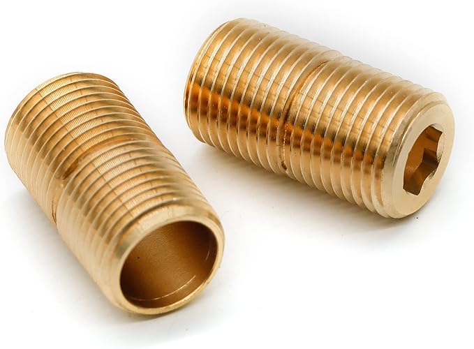 Brass Pipe Adapter Plumbing, G1/2" Male Thread to NPT1/2" Male Pipe Fitting - Image 5