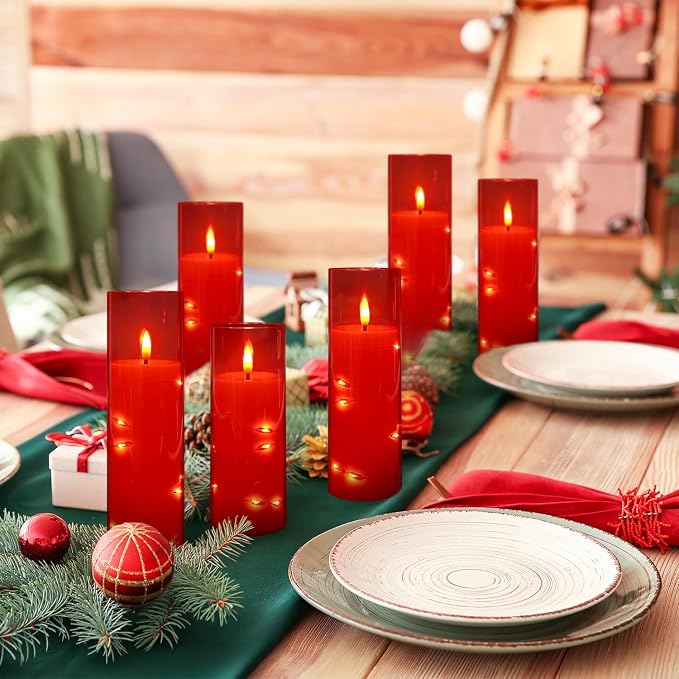 12‑Pack Red Flameless LED Candles - Image 5