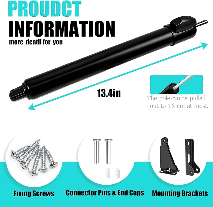 Storm Door Closer&Screen Door Closer Kit, Equipped - Image 6