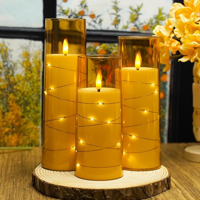Nimiko Flickering Flameless LED Candles, Battery Operated Candles 9 Pcs - Image 4
