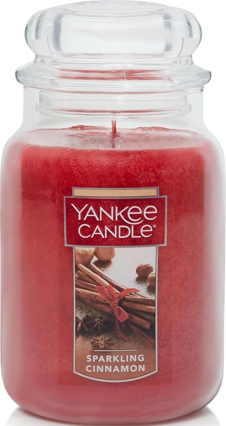Yankee Candle Sparkling Cinnamon Scented Classic 22oz Large Jar Single Wick by Unknown