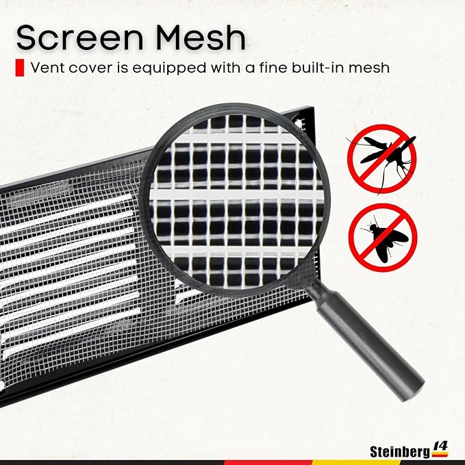 Steinberg14 Black Vent Cover 14x2 - Image 3