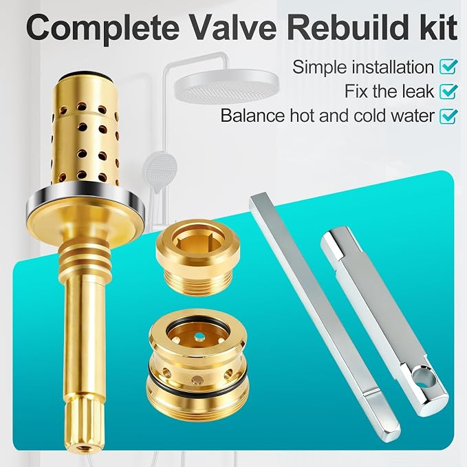 REB Shower Valve Rebuild Kit, TA-10 Flow Control Spindle Assembly, TA-4 Hot and - Image 3