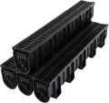 4 Pack Trench Drain System, Channel Drain by FAHKNS