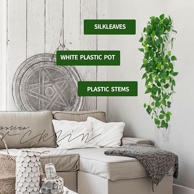 Freyalife Fake Hanging Plants for Room Decor - Image 4