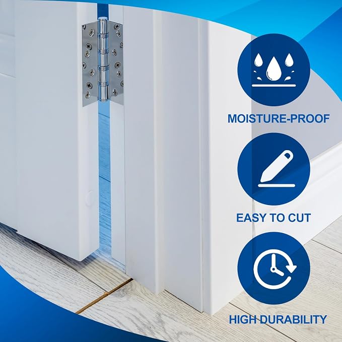 CroBlissful 1 Set 12 Inch L X 6-9/16 Inch W X 1-1/4 T Exterior Door Jamb Repair - Image 5