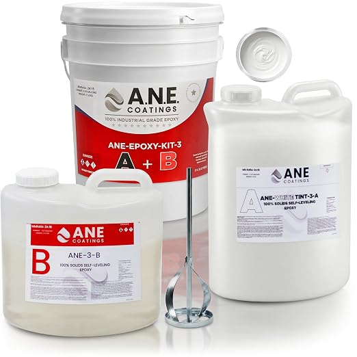 Self Leveling Epoxy Resin Kit – ANE Garage Floor Epoxy Kit Spreads Seamlessly. by ANECOATINGS