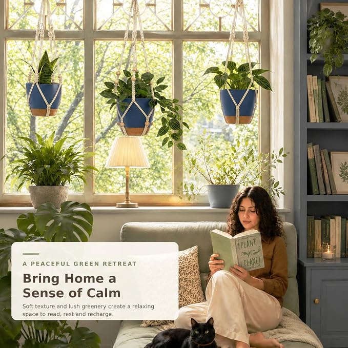 3 Set Self Watering Hanging Planter - Image 5