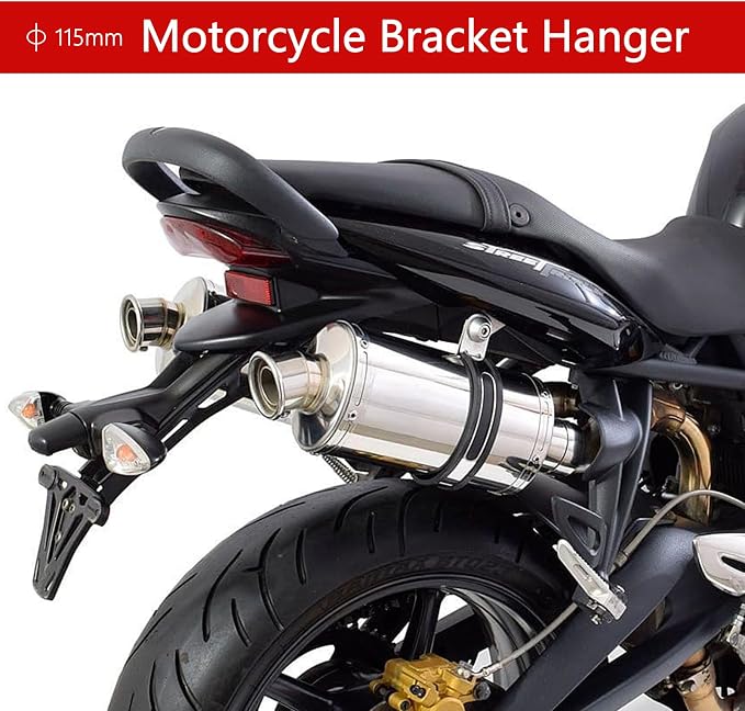 Motorcycle Bracket Hanger, 115mm Motorcycle Exhaust Clamp | Motorcycle Exhaust - Image 4