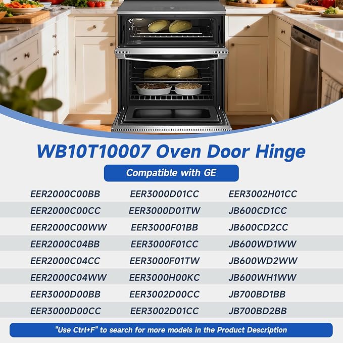 WB10T10007 Oven Door Hinge Compatible - Image 5
