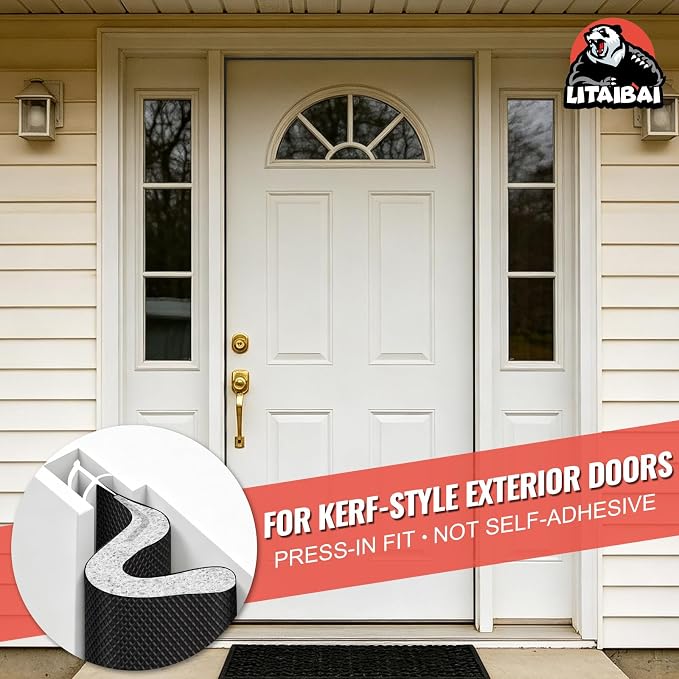 Litaibai 40 ft Kerf Weather Stripping Door Seal - Image 6