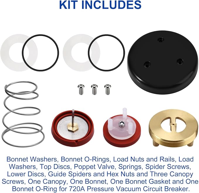 Pressure Vacuum Breaker Repair Kit and Bonnet Repair Kit, RK1-720A - Image 6