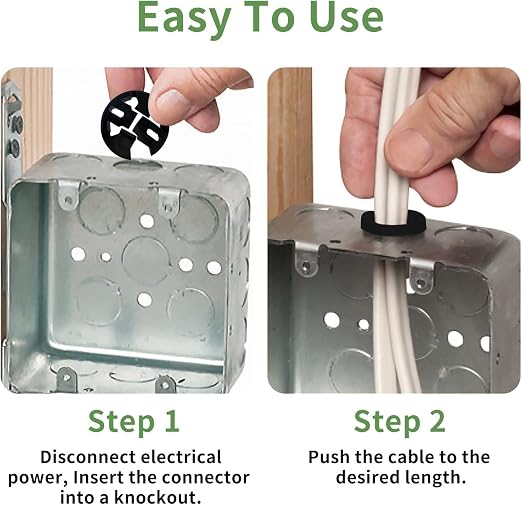 Electrical Box Knockout Plugs Romax Connectors Junction Box Adapter - Image 3