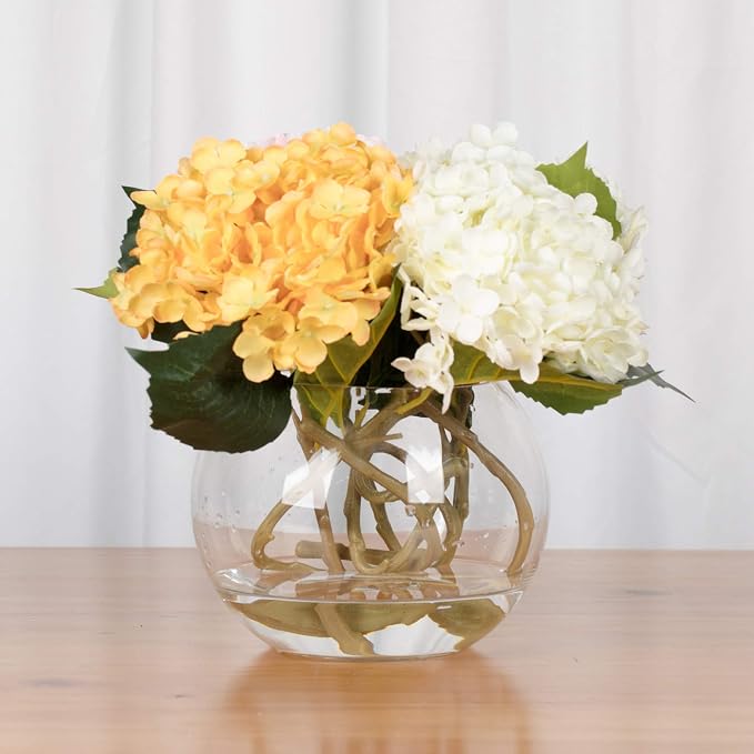 WGV Bowl Glass Vase, Diameter 6", Height 4.5", Open Width 4", 1 Piece - Image 6