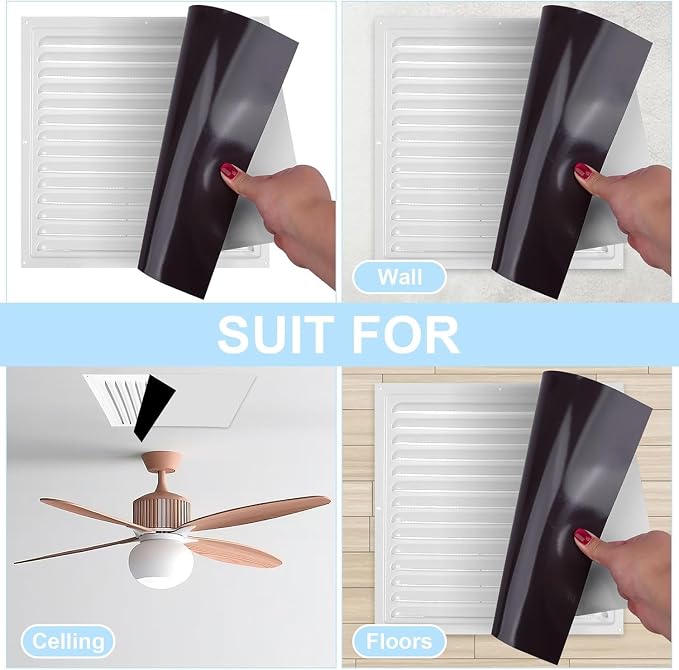 Square Magnetic Vent Covers, Extra Strong Magnets, Fits Steel Vents Only - Image 5