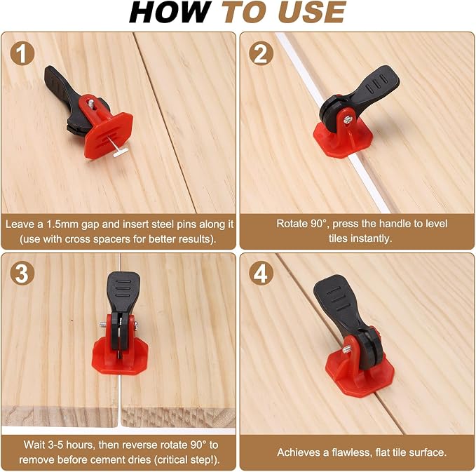 PATIKIL 1/32" Tile Leveling Kit - Image 4