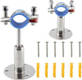 304 Stainless Steel Wall Mount Ceiling Mount Pipe Supports, Adjustable Pipe by Unknown