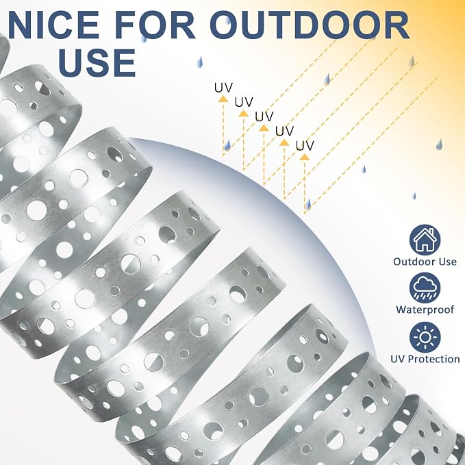 Galvanized Metal Pipe Strap 1-Inch x 33FT 0.6mm Thickness - Image 5