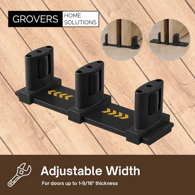3-Pack Sliding Closet Door Floor Roller Guide - Image 3