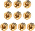 10 PCS 1/4" NPT Male Pipe Plug Fitting Set Brass Hex Counter Sunk Plugs by Sliverdew