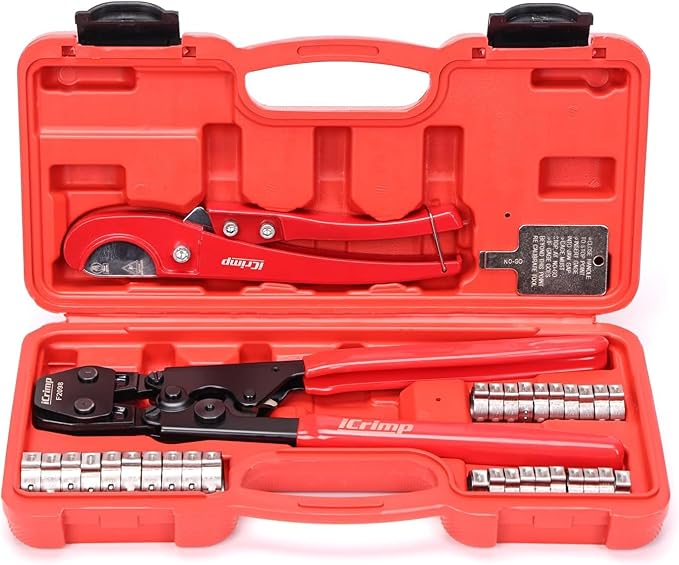 iCrimp PEX Pipe Clamp Crimping Tool Kit by IWISS