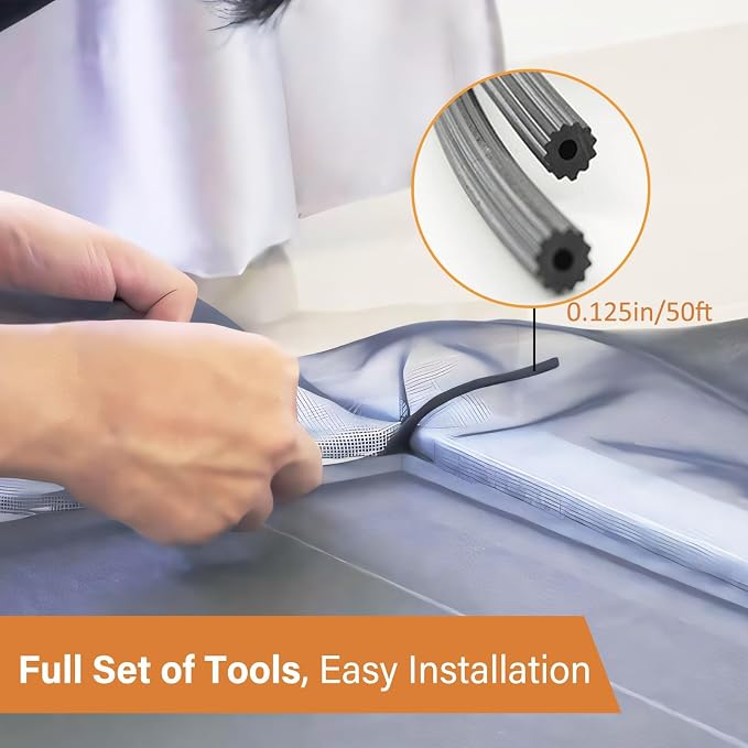 Window Screen Replacement Kit Width:36in Length:158 Fiberglass|Includes Full - Image 5