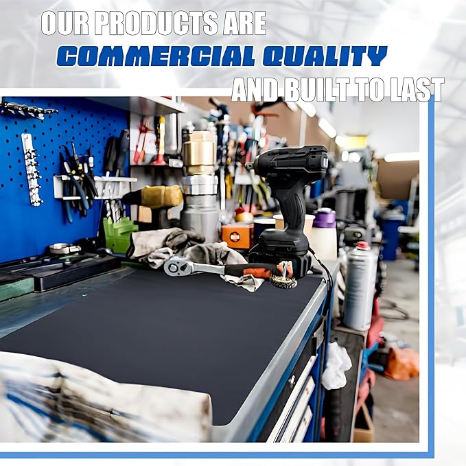 Drydiet 1 Pcs Work Bench Mat Top 24 x 48, PU Leather Tool Box Drawer Liner Tool - Image 6