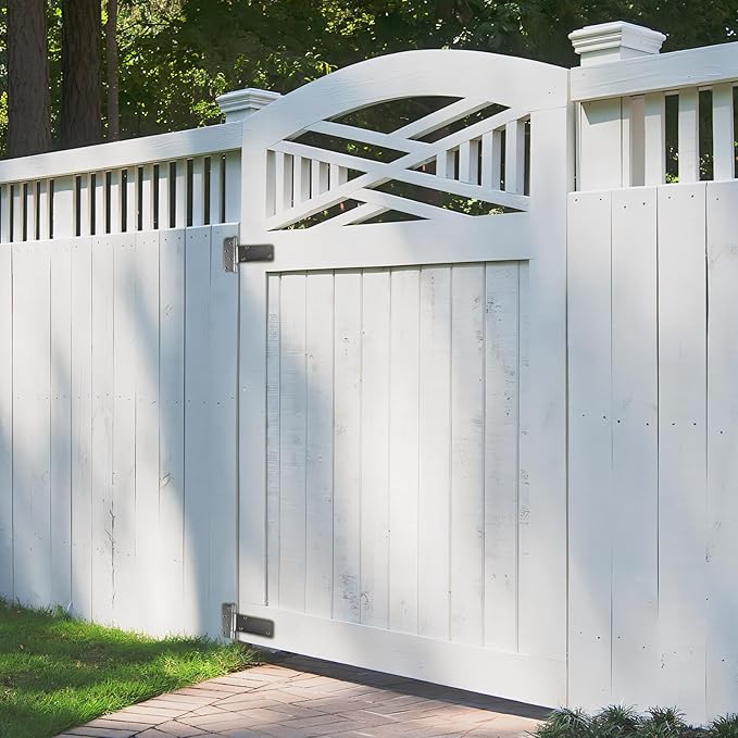5 in T-Strap Shed Door Hinges, 260 Lbs Capacity, Gate Strap Hinges, Wrought - Image 3