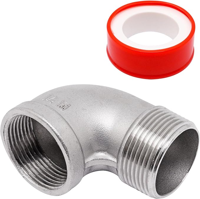 90 Degree Elbow Fittings 1PCS, 1-1/4" NPT Male X 1-1/4" NPT Female 304 by SSYDIEN