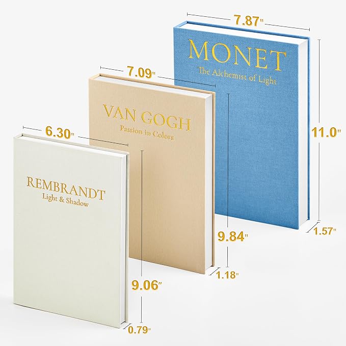 JARLINK Aesthetic Decorative Books, Photo Organization, & Keepsakes, Faux Books - Image 3