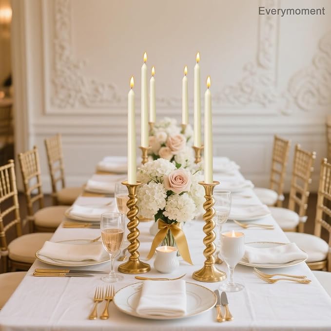 Everymoment Ivory Taper Candles - Image 6