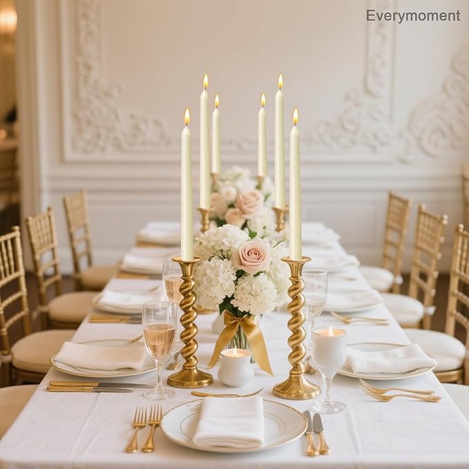 Everymoment Ivory Taper Candles - Image 6