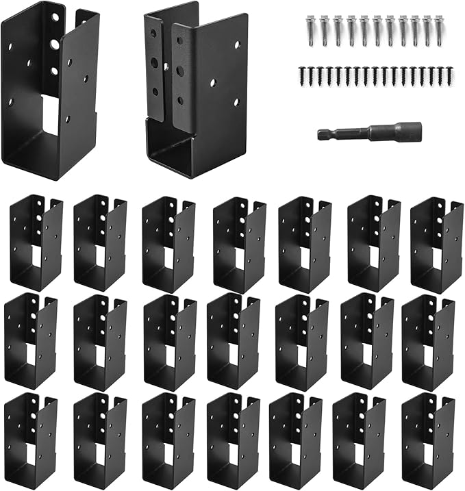 24 Pcs 2"x4" Concealed Joist Hangers by AXWHYS