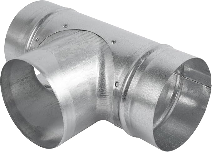 90° Degree Ø4 x 4 x 4 Inch T Shape Duct Splitter - Image 9