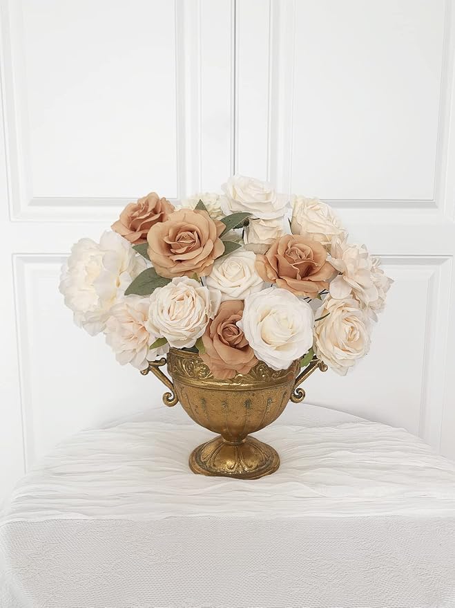 FACINOC Roses Artificial Flowers Nude Bouquet Box Set Fake Flower - Image 7