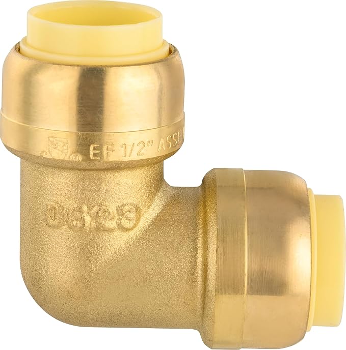 EFIELD 1/2-inch 90-Degree Elbow, Push-Fit Brass Fittings to Connect Copper - Image 4