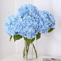3Pcs 21in Hydrangea Artificial Flowers, Latex Real Touch Hydrangeas Lifelike by MARTINEMALL